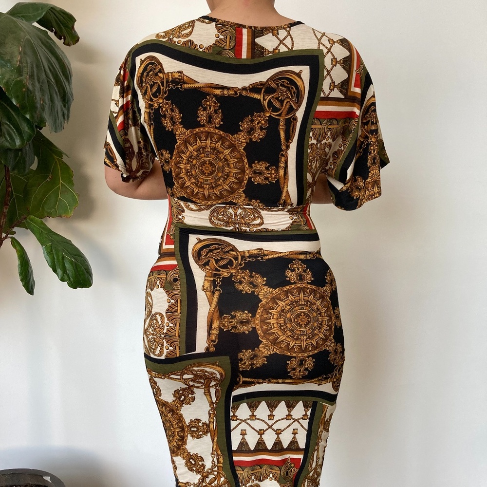 Retro High split Dress - Picture 3 of 5